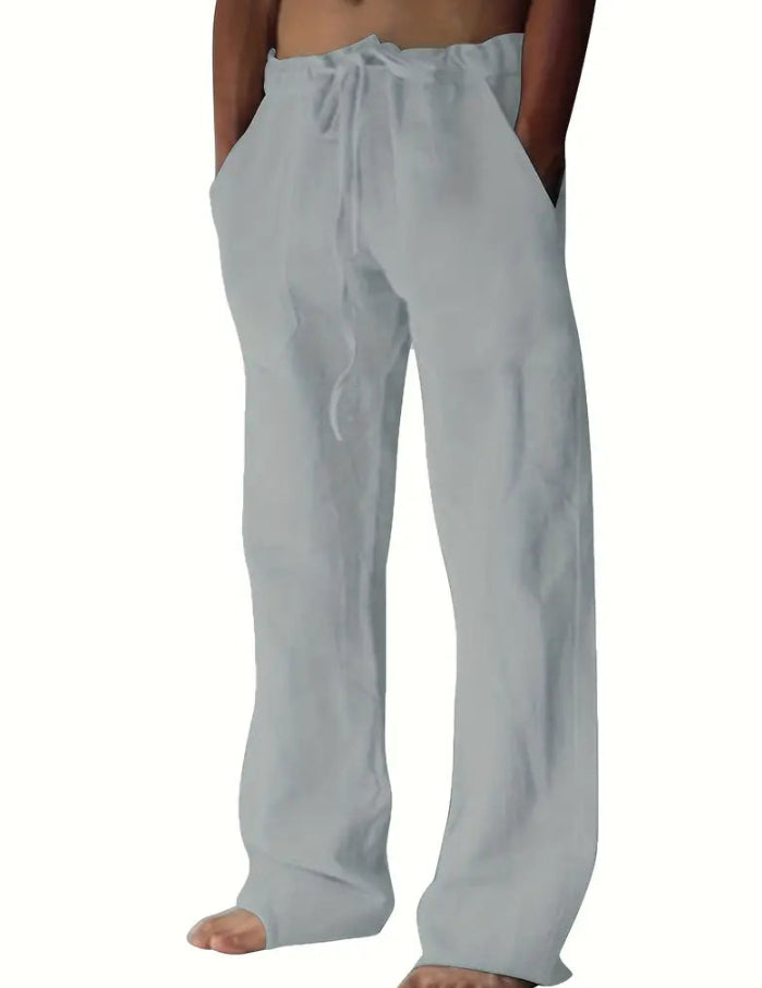 Fashionable Thin Linen Casual Pants