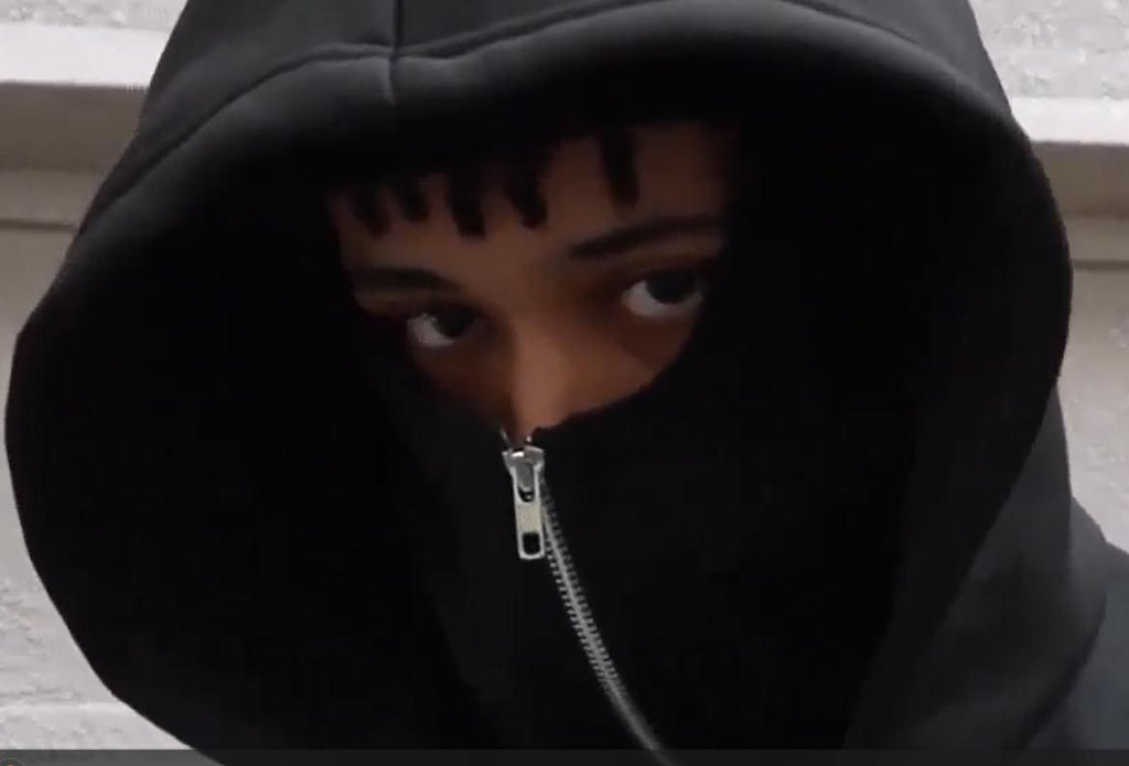 Men's Full Sleeves Zipper Hoodie with Mask