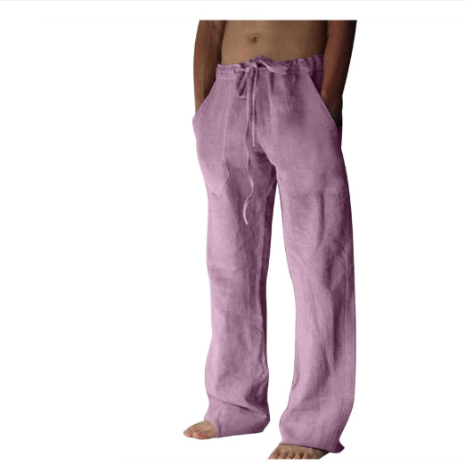 Fashionable Thin Linen Casual Pants