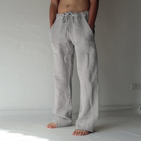 Fashionable Thin Linen Casual Pants