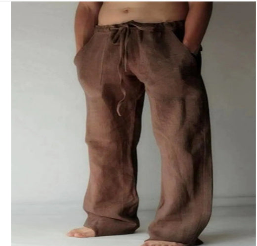 Fashionable Thin Linen Casual Pants